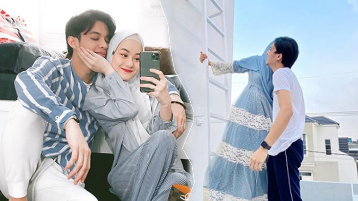 Deretan Momen Dinda Hauw Difoto Sang Suami, Rey Mbayang di Atap Rumah, Lihat Hasilnya, Keren!