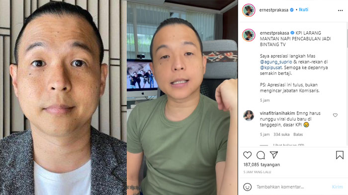 Ernest Prakasa Beri Apresiasi, KPI Ambil Langkah Tegas Larang TV Tampilkan Saipul Jamil: Kabar Baik