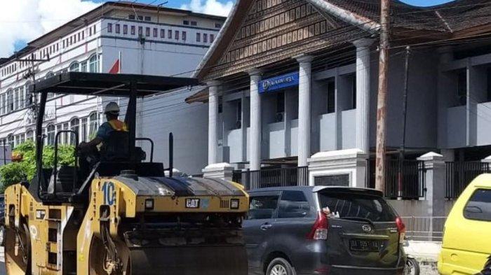 Bekas Galian Drainase Mulai Diaspal di Bukittinggi, Pemko Anggarkan 4,4 Miliar