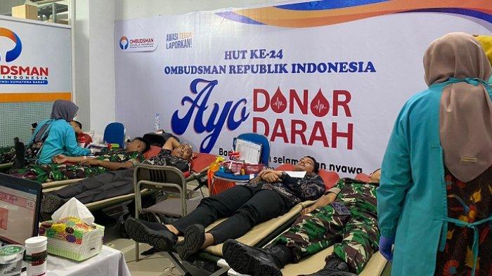Peringati HUT ke-24, Ombudsman RI Provinsi Sumbar Gelar Aksi Donor Darah