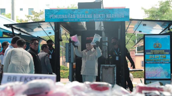 Setahun Prabowo: 214 Ton Narkoba Disita dan 65 Ribu Tersangka Ditangkap, Simak Analisis Pengamat