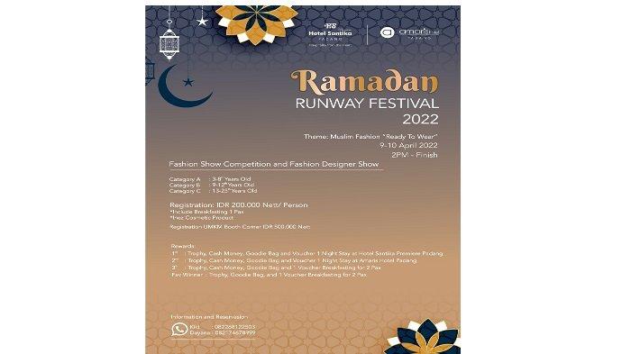 Hotel Santika Premiere Padang Hadirkan Ramadan Festival Runaway 2022, Berlangsung 9 hingga 10 April