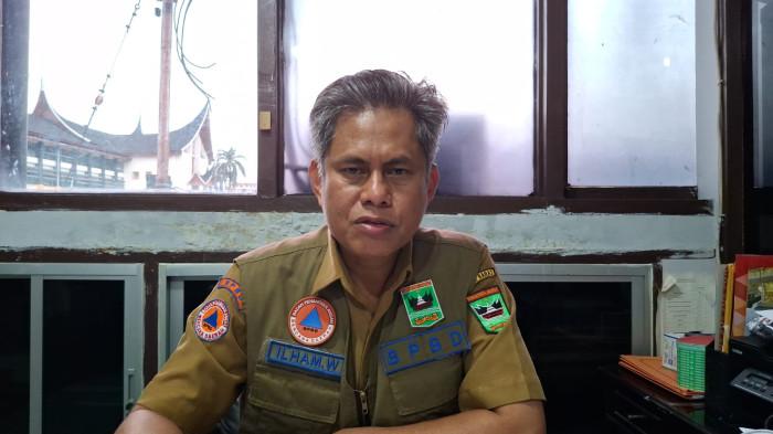STATUS SIAGA BENCANA- Jubir BPBD Sumbar, Ilham Wahab, Senin (24/11/2025).