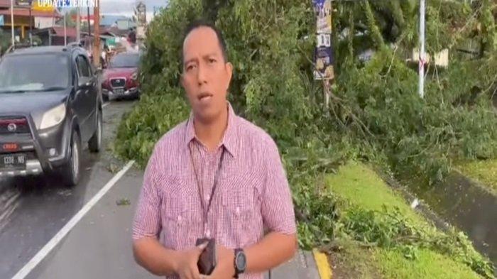 Pohon Tumbang di Jalur Dua Bandara Internasional Minangkabau Ganggu Akses Jalan
