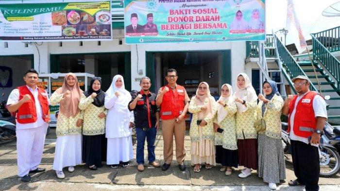 Nasyiatul Aisyiyah Bersama PMI Sijunjung Gelar Bakti Sosial Donor Darah