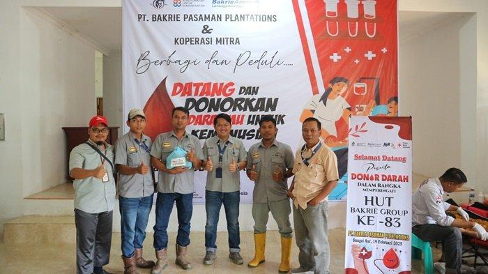 Donor Darah PT BPP di Pasaman Barat, Kumpulkan 32 Kantong Darah