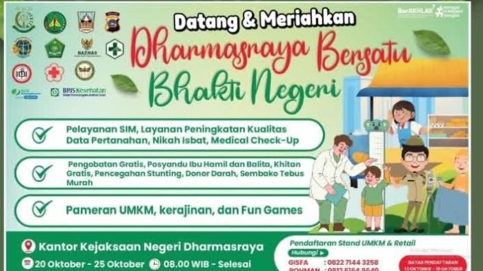 Kejari Dharmasraya Gelar Khitan Gratis, Pendaftaran Mulai 28 Agustus hingga 19 Oktober 2025