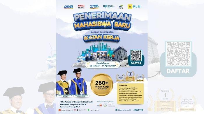 Institut Teknologi PLN Buka Pendaftaran Mahasiswa Baru, Siapkan 250 Kuota Program Ikatan Kerja