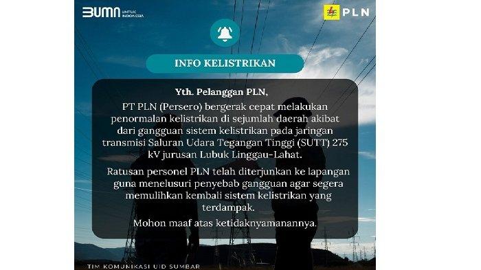 POPULER PADANG: Listrik Padam di Beberapa Wilayah dan Sepasang Kekasih Digerebek Warga