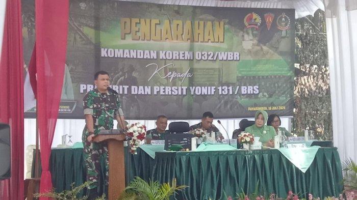 Satgas Pamtas Statis Yonif 131/Brajasakti Diberangkatkan Pratugas, Danrem Sampaikan Pesan Mendalam