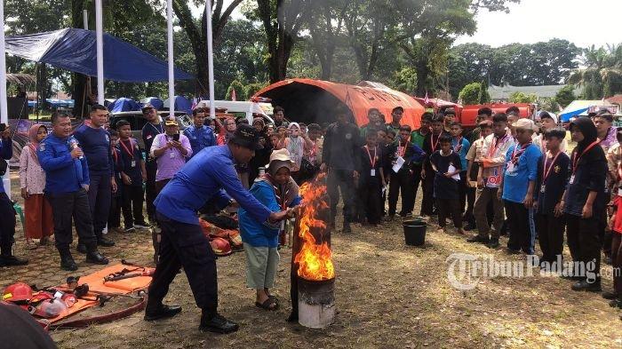 Ratusan Peserta Jambore Cabang di Pasaman Barat Dibekali Pengetahuan Mitigasi Bencana