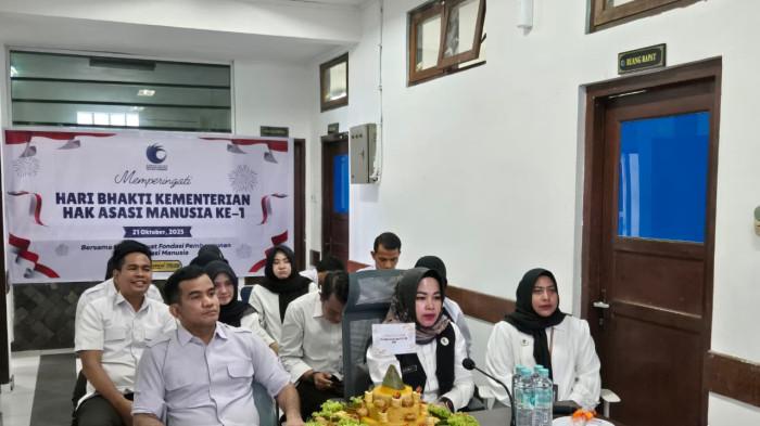 KemenHAM Sumbar Peringati Hari Bhakti Ke-1 KemenHAM, Menteri Pigai Apresiasi Kinerja Kementerian HAM