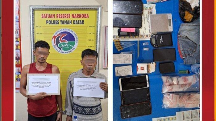 Tim Tarantula Polres Tanah Datar Ringkus 2 Orang Warga Lintau Buo Utara, Polisi Amankan 2 Paket Sabu