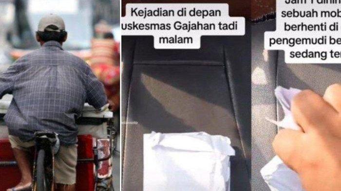 VIRAL Seorang Wanita Prank Tukang Becak, Dikasih Amplop Tebal Berisi Sampah