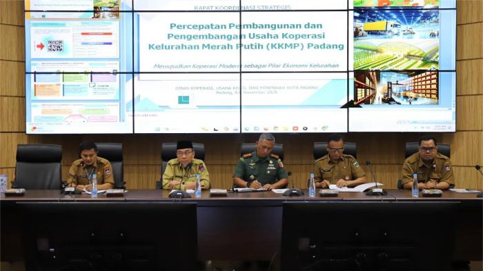 Pemko Padang Dorong Pembentukan Koperasi Kelurahan Merah Putih, Ditargetkan Beroperasi Februari 2026