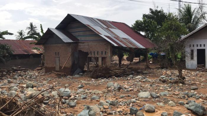 BANJIR PASAR LALANG- Penampakan kawasan Pasar Lalang, Kecamatan Kuranji, Kota Padang, Senin (9/2/2026).