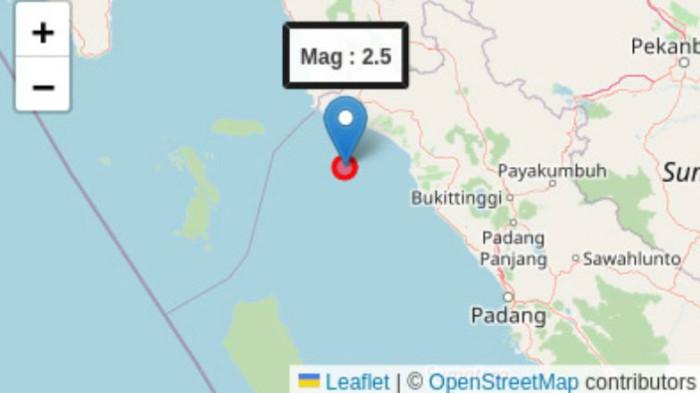 BMKG Catat Dua Kali Gempa Guncang Pasaman Barat pada Rabu Malam
