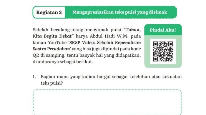 Kunci Jawaban Bahasa Indonesia Tingkat Lanjut Kelas 11 Halaman 151 152, Mengapresiasikan Teks Puisi