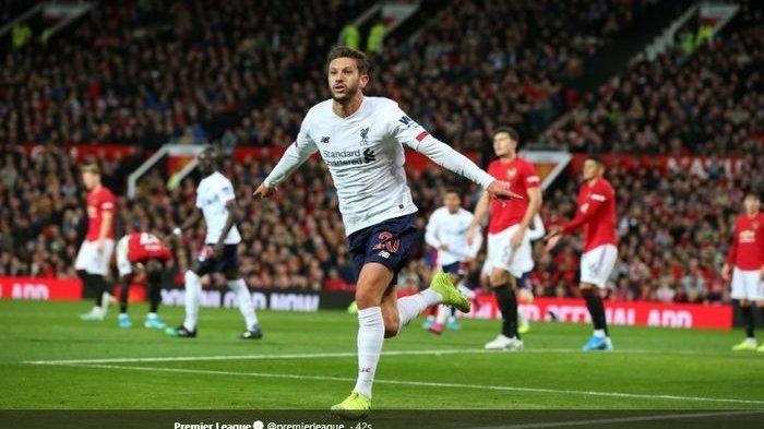 Adam Lallana Cetak Gol Penyeimbang Hasil Laga Liverpool Kontra Manchester United
