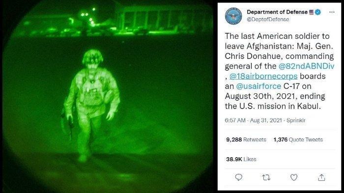 Tentara AS Terakhir yang Tinggalkan Afghanistan, Mayjen AD Chris Donahue Dijuluki Flatliner