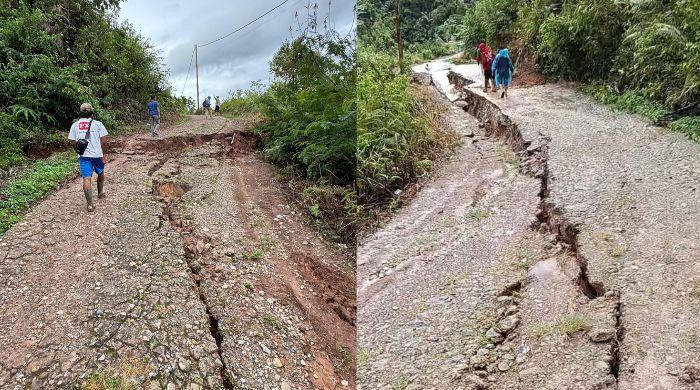 Warga Pagadih Agam Menunggu Bantuan, Mobil Damkar Diharapkan Bersihkan Lumpur Sisa Longsor
