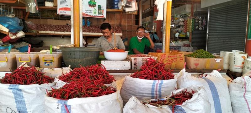 Harga Cabai Merah di Pasar Raya Padang Mulai Turun Jelang Ramadhan, Sudah Rp 35 Ribu per Kilogram