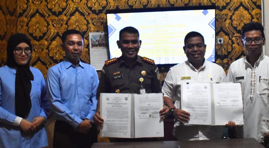 Kejari Pasaman Barat Jalin Kerja Sama dengan Dinas Kearsipan dan Perpustakaan di Bidang Datun
