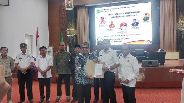 Unand Kirim 71 Dosen jadi Staf Ahli Nagari, Ditugaskan Inventarisir Masalah dan Potensi Wilayah