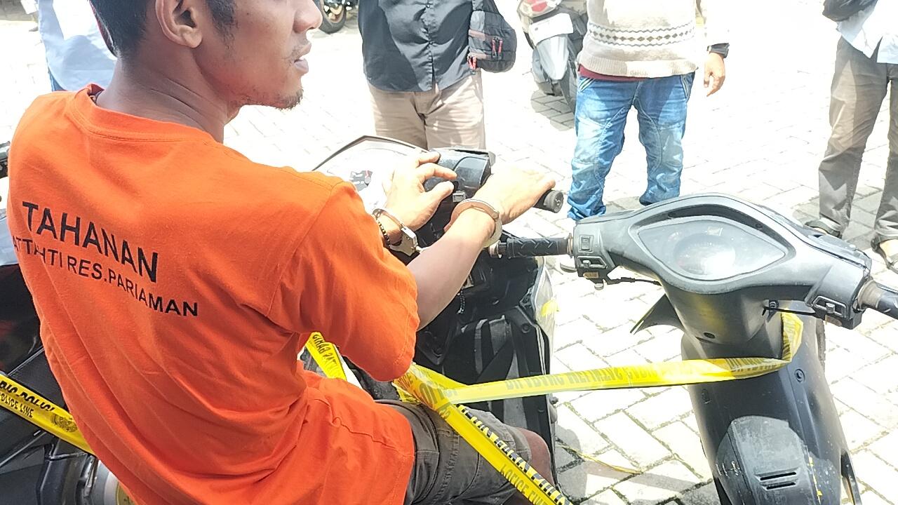 Berulang Kali Mencuri Motor, Pria Asal Padang Pariaman Ditangkap Polisi, Uangnya untuk Beli Sabu