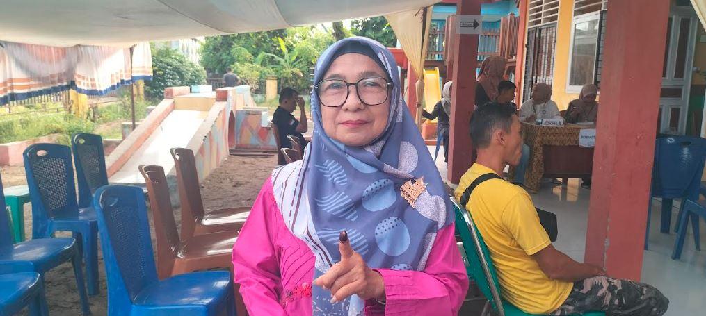 Sejumlah Warga Mulai Berdatangan ke TPS 03 Naras Hilir Kota Pariaman untuk Ikut PSU