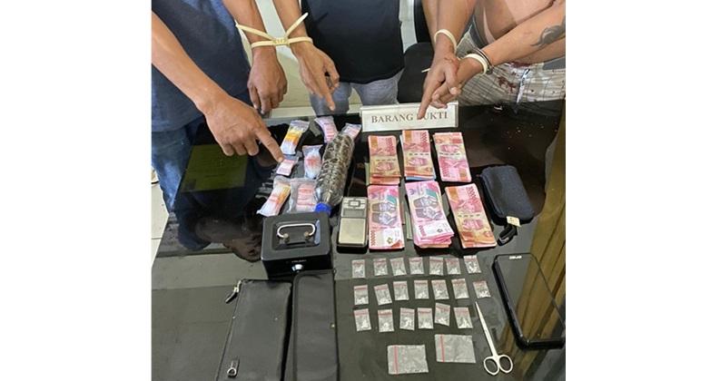 4 Orang Pengedar Narkoba Diringkus Polres Agam, Puluhan Pekat Sabu Siap Edar Diamankan