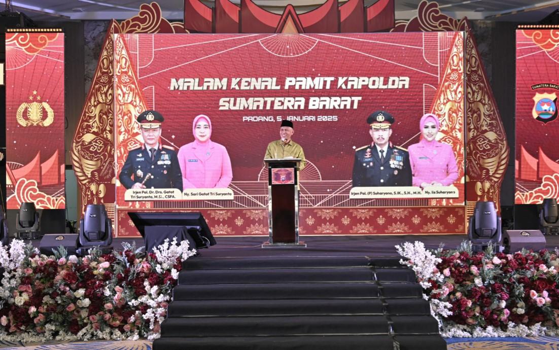 Kenal-Pamit Pejabat Kapolda Sumbar, Mahyeldi Yakin Sinergi Pemprov dan Polda Sumbar Semakin Baik