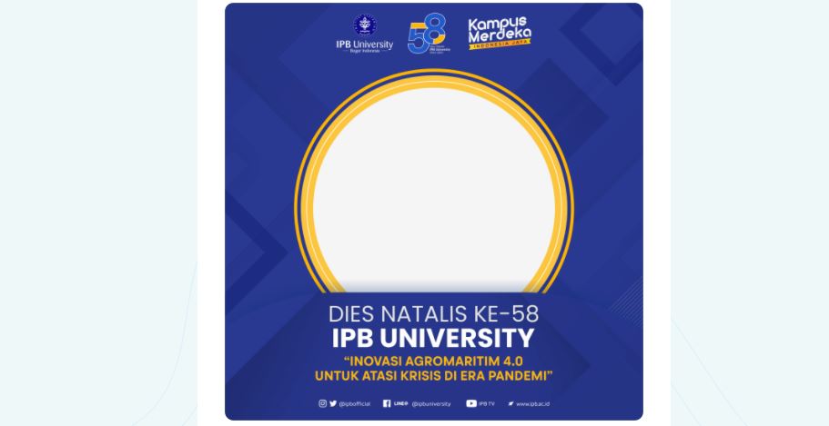 Twibbon Dies Natalis ke-58 IPB University
