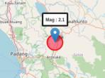 Gempa Bumi Magnitudo 2,1 Guncang Kota Solok pada Kedalaman 9 Km, Pagi Ini