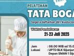 Tekankan Potensi Wirausaha, Disnakertrans Sijunjung Bakal Gelar Pelatihan Tata Boga