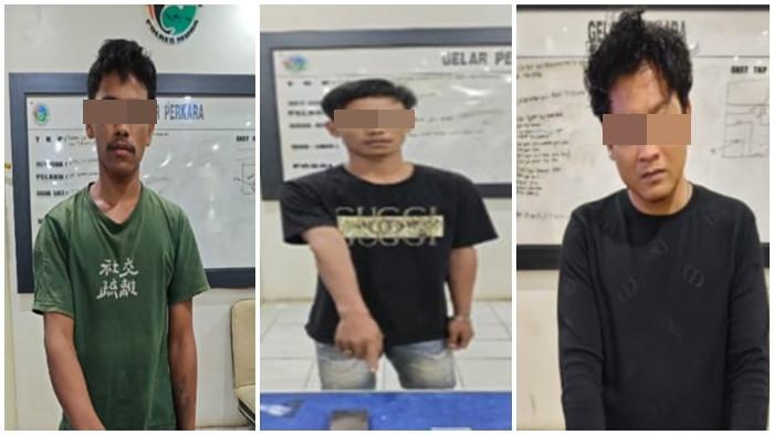 TIGA 'Penguasa' Narkoba di Sekayu Muba Ini tak Berkutik Dikepung Polisi, ada yang Santai di Teras!