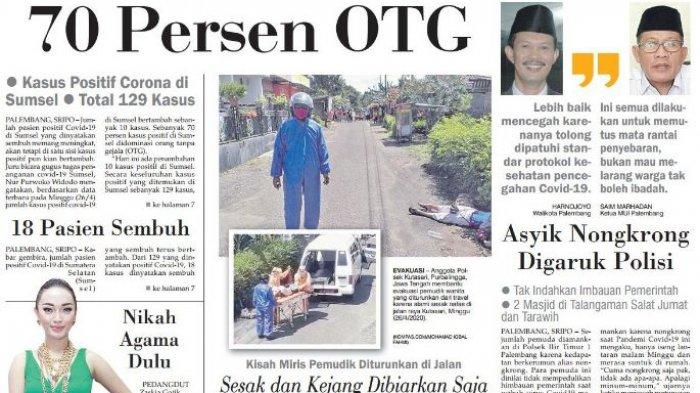 Kasus Positif Corona di Sumsel 70 Persen OTG