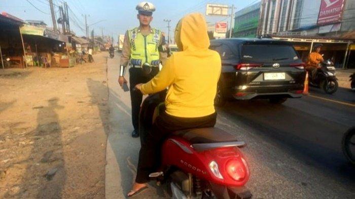Operasi Patuh Musi 2024, Polres Banyuasin Tindak 34 Pengendara Motor Ditilang Seminggu