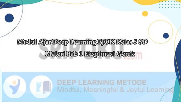 Modul Ajar Deep Learning PJOK Kelas 5 SD Materi Bab 1 Eksplorasi Gerak