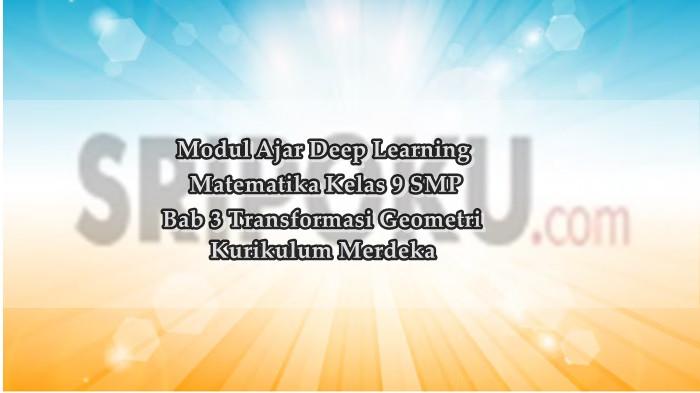 Modul Ajar Deep Learning Matematika Kelas 9 SMP Bab 3 Transformasi Geometri