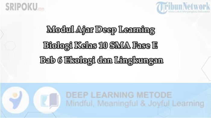 Modul Ajar Deep Learning Biologi Kelas 10 SMA Bab 6 Ekologi dan Lingkungan