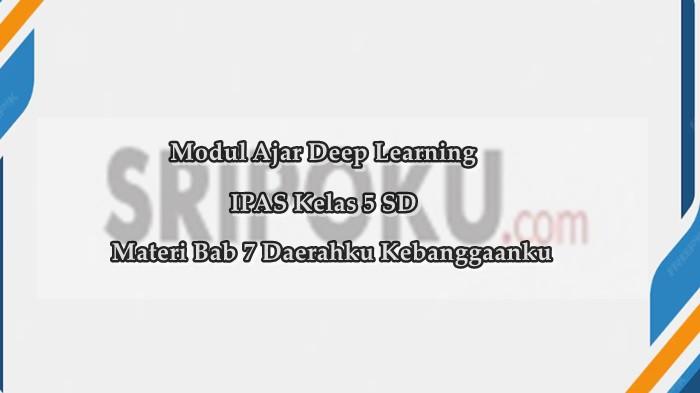 Modul Ajar Deep Learning IPAS Kelas 5 SD Materi Bab 7 Daerahku Kebanggaanku