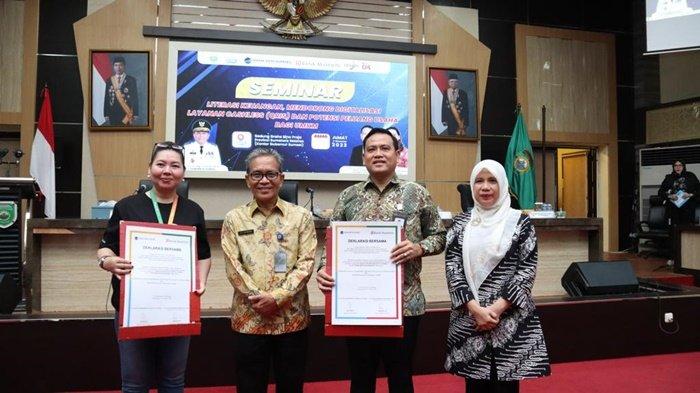 Dorong UMKM Transaksi Via Qris, Bank BPR Sumsel dan Bank Maspion MoU