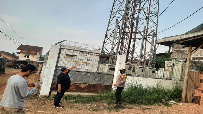 SPKT Polrestabes Palembang Olah TKP, Ada Pencurian Baterai Tower dan AC XL Mandi Api