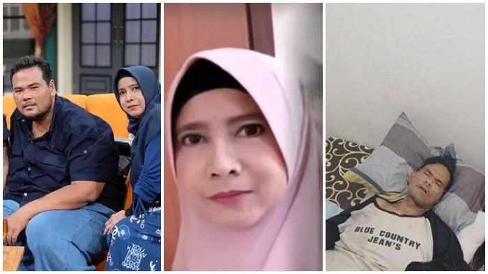IKHLAS RAWAT FAHMI BO - Kolase Fahmi Bo dan mantan istrinya Nita (kiri) Nita (kanan) dan kondisi Fahmi Bo yang terbaring sakit (kanan). Berikut cerita pilu Fahmi Bo terbaring sakit dirawat mantan istri, Nita ikhlas bantu ganti popok meski sudah resmi bercerai.
