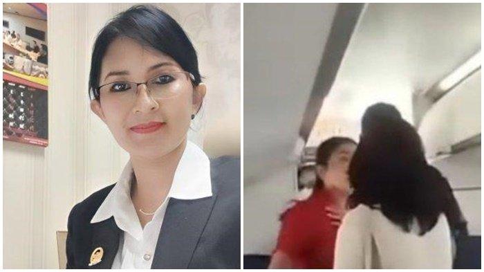 VIRAL CEKIK PRAMUGARI - Potret Megawati Zebua, Anggota DPRD Sumut yang terekam diduga melakukan penganiayaan terhadap seorang pramugari maskapai penerbangan (kiri). Insiden Megawati Zebua terlibat adu mulut dengan pramugari berpakaian merah. Berikut profil Megawati Zebua.