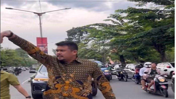 'KAU PREMAN SINI ' Lihat Mobil Menumpuk di Badan Jalan, Bobby Nasution Ngamuk ke Jukir