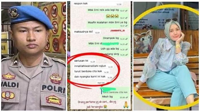 BRIPDA Waldi Bak Aktor Sinetron, Balas Chat WA ke Adik Dosen yang Dihabisinya, Tulis Kalimat Ini!