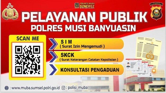 Cukup Scan Barcode Pakai Handphone, Tiga Layanan di Polres Muba Dalam Genggaman Tangan