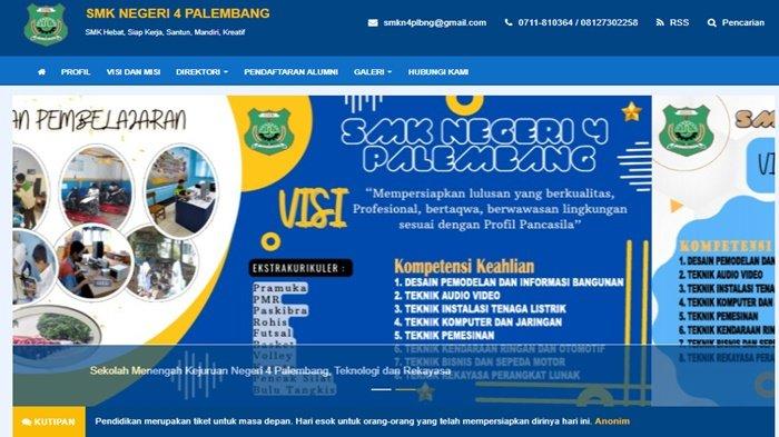 Daftar Sekolah Kejuruan dan SMK Negeri di Palembang Lengkap Dengan Alamat Hingga Jurusannya